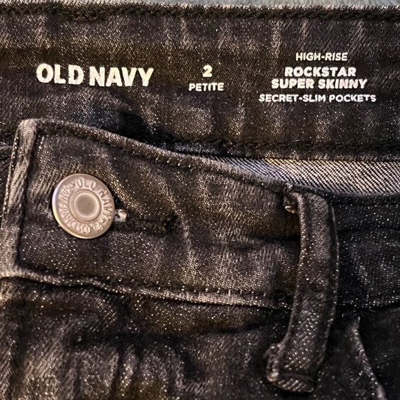 Old Navy Size 2 black skinny - Picture 2 of 2